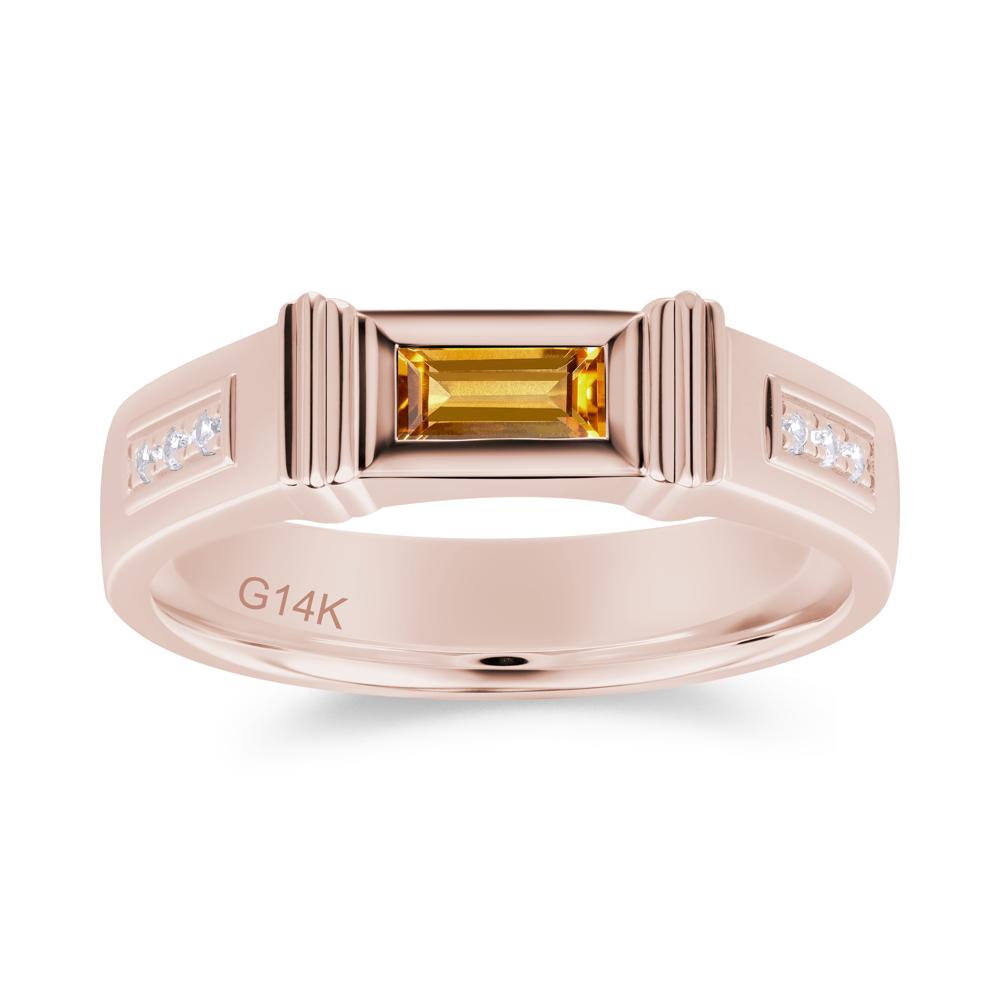 East West Alexandrite Mens Wide Band Ring - LUO Jewelry #gemstone_Citrine