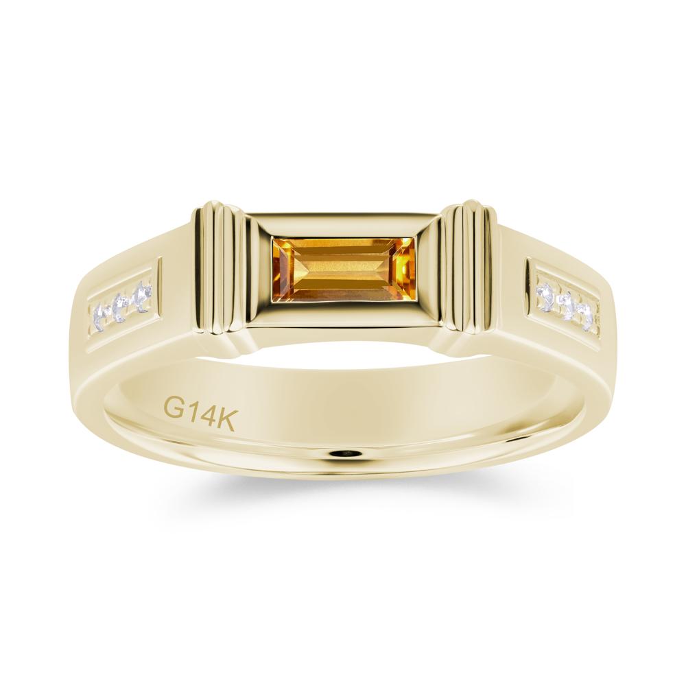 East West Alexandrite Mens Wide Band Ring - LUO Jewelry #gemstone_Citrine