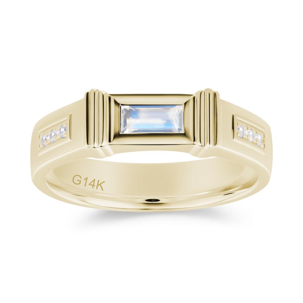 East West Alexandrite Mens Wide Band Ring - LUO Jewelry #gemstone_Moonstone