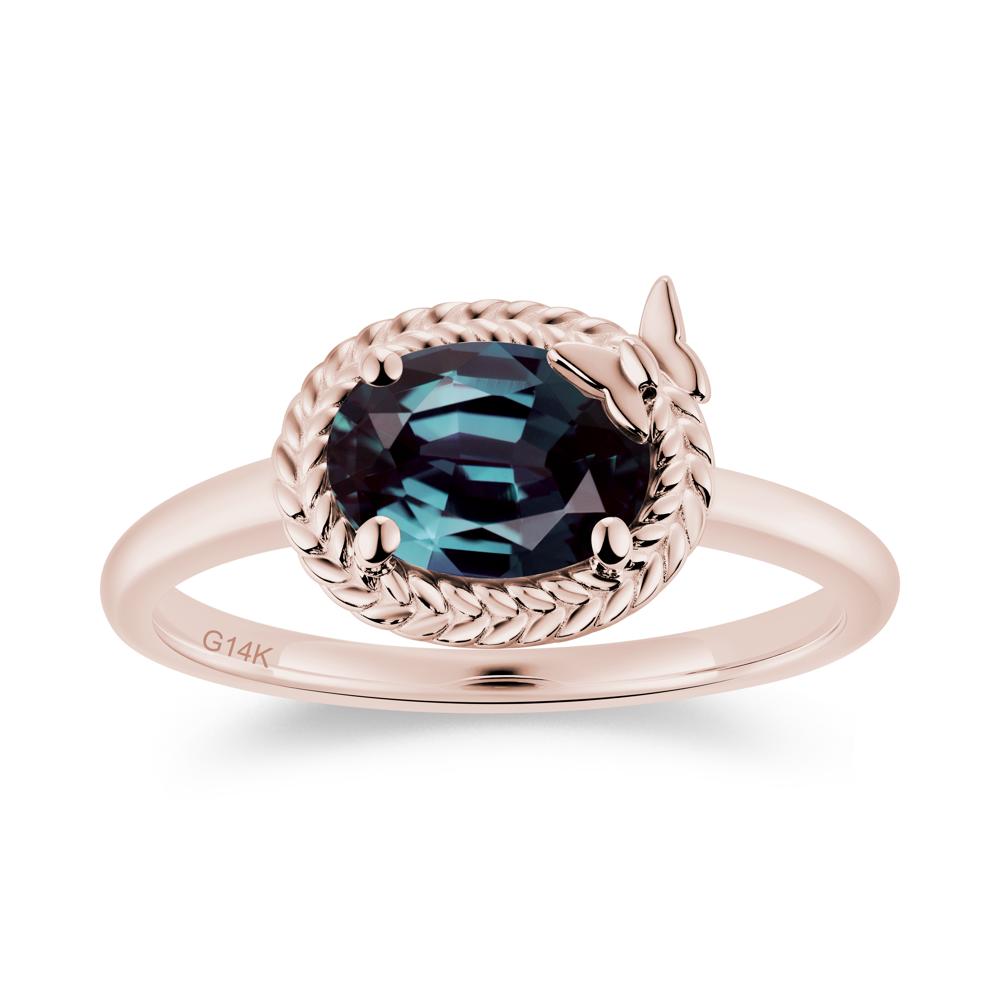 Oval Cut Amethyst Butterfly Promise Ring - LUO Jewelry #gemstone_Alexandrite