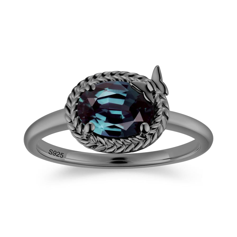 Oval Cut Amethyst Butterfly Promise Ring - LUO Jewelry #gemstone_Alexandrite