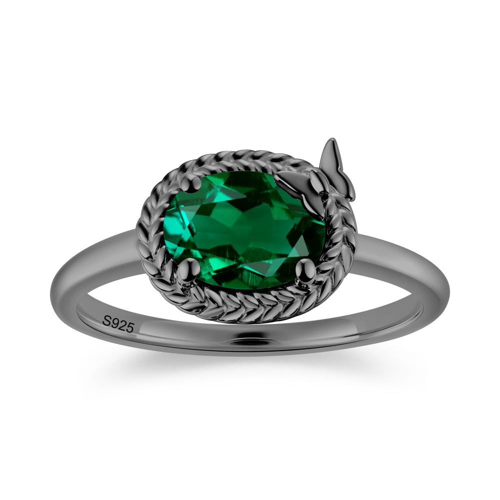Oval Cut Amethyst Butterfly Promise Ring - LUO Jewelry #gemstone_Emerald