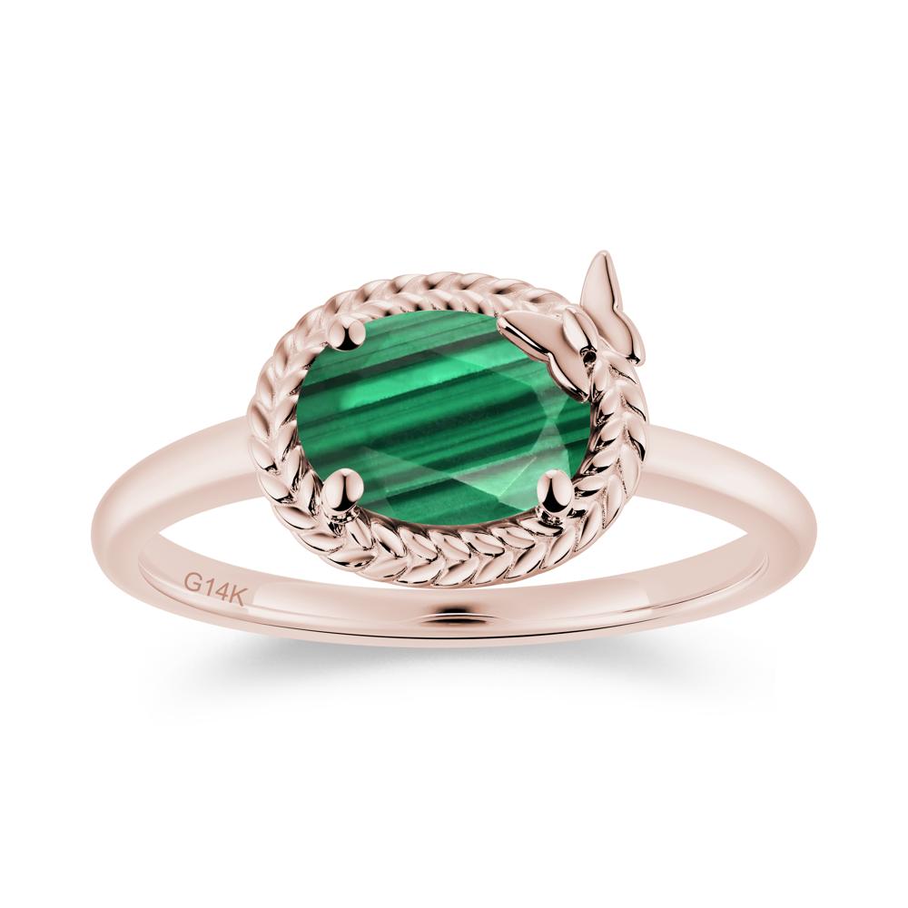 Oval Cut Amethyst Butterfly Promise Ring - LUO Jewelry #gemstone_Malachite