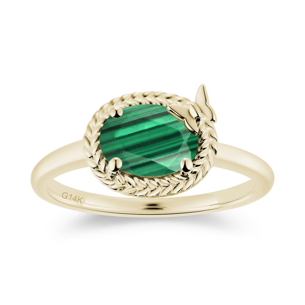 Oval Cut Amethyst Butterfly Promise Ring - LUO Jewelry #gemstone_Malachite