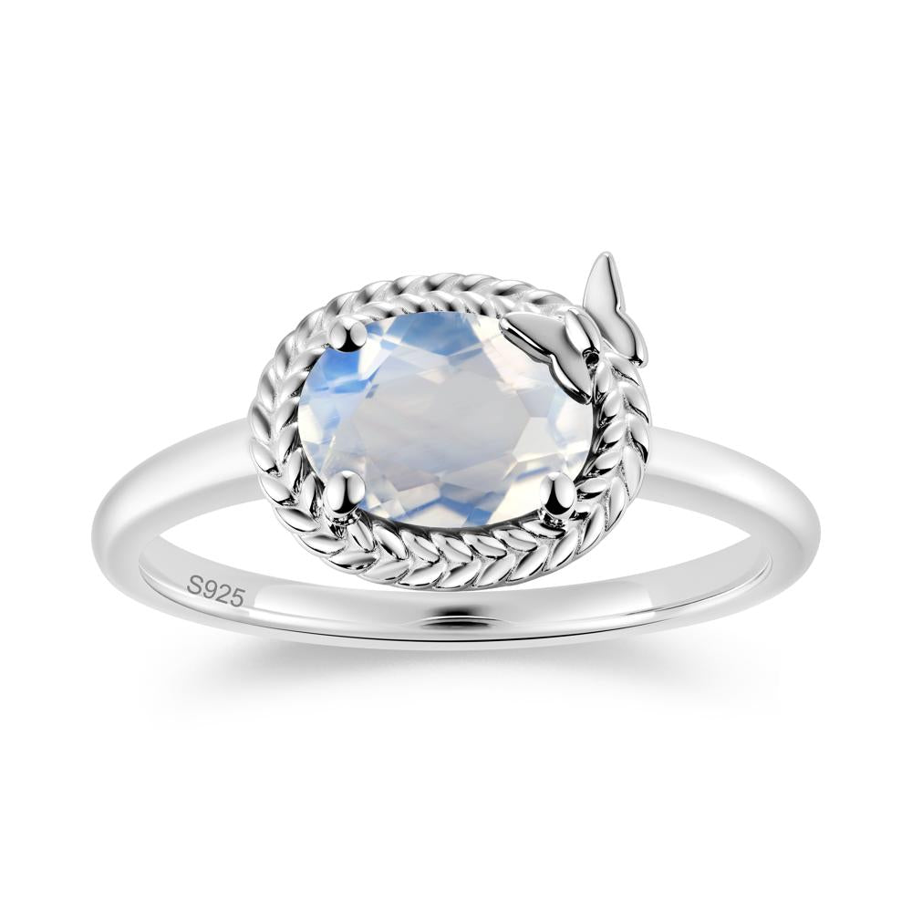 Oval Cut Amethyst Butterfly Promise Ring - LUO Jewelry #gemstone_Moonstone