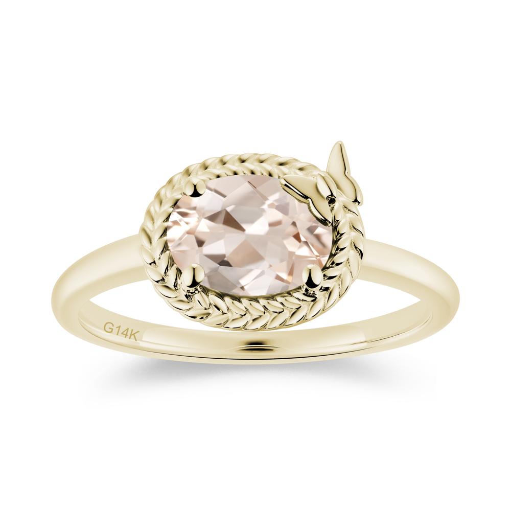 Oval Cut Amethyst Butterfly Promise Ring - LUO Jewelry #gemstone_Morganite