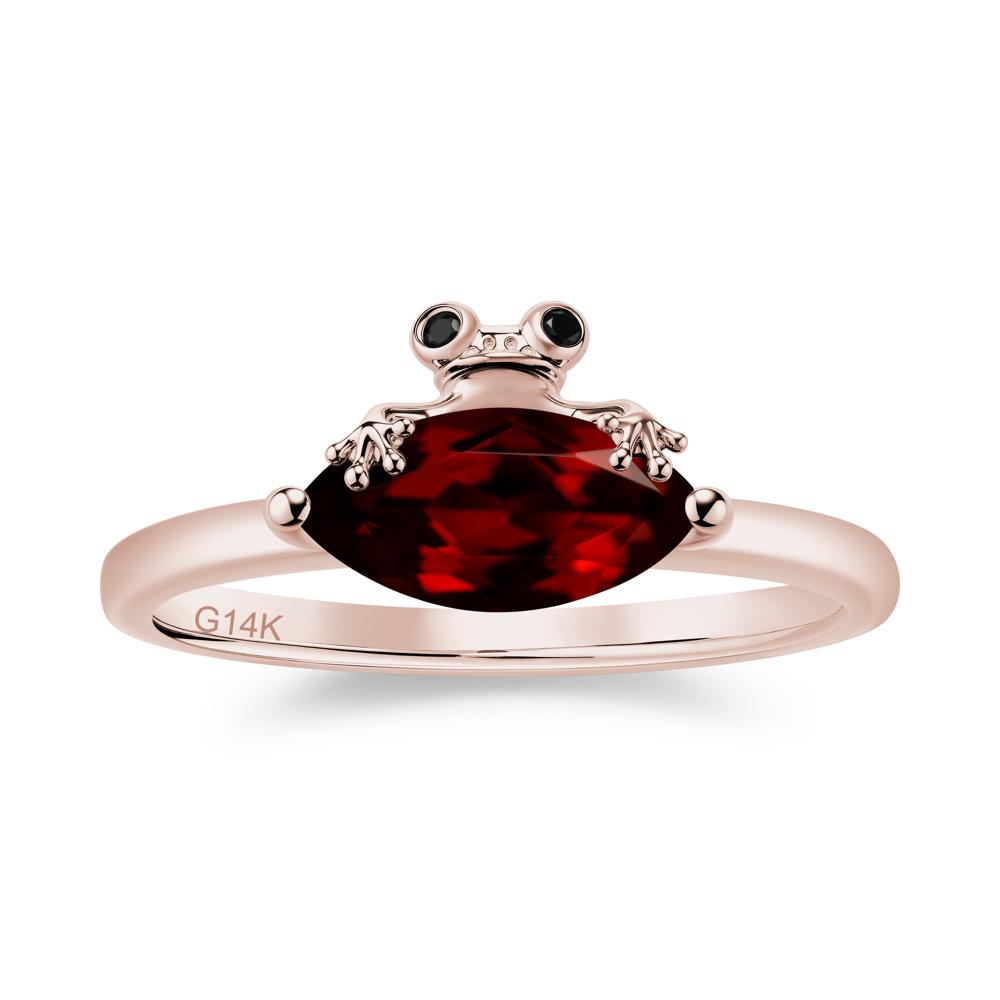 Lucky Frog London Blue Topaz and Black Spinel Ring for Ladies - LUO Jewelry #gemstone_Garnet and Black Spinel