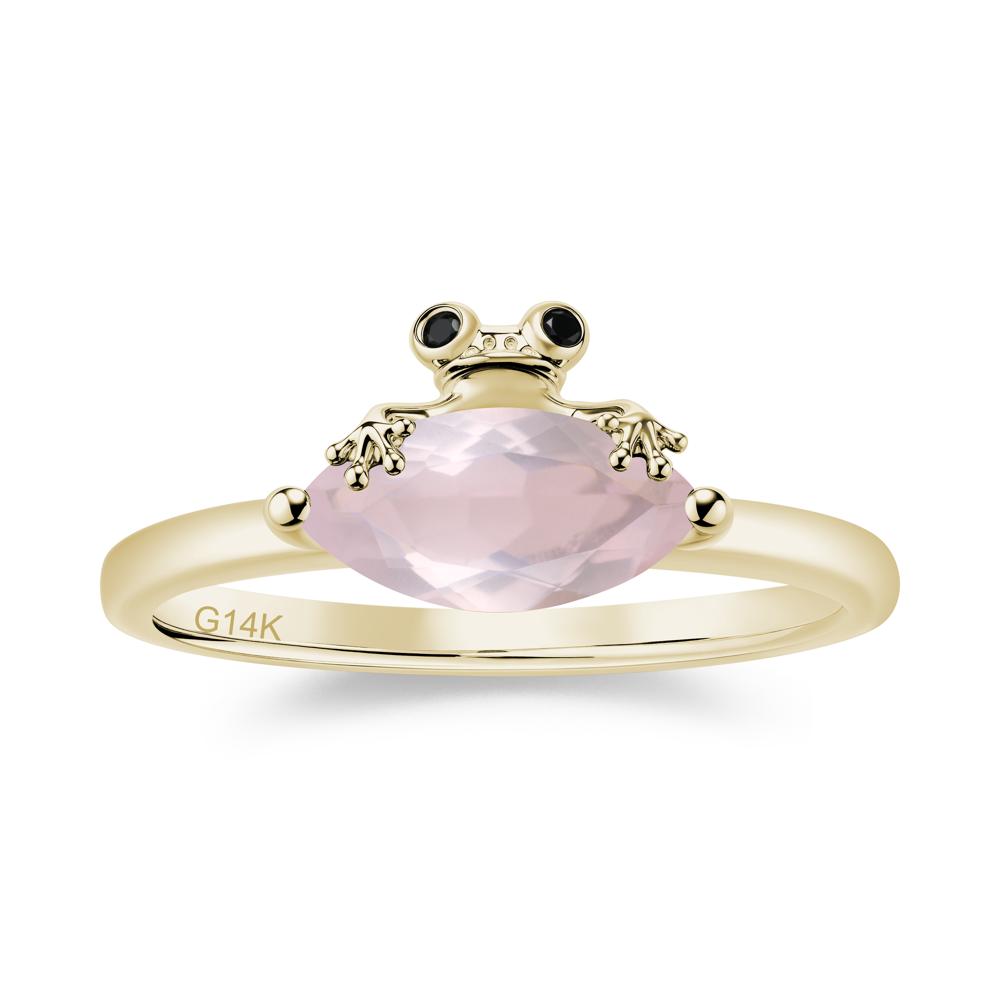 Lucky Frog London Blue Topaz and Black Spinel Ring for Ladies - LUO Jewelry #gemstone_Rose Quartz and Black Spinel