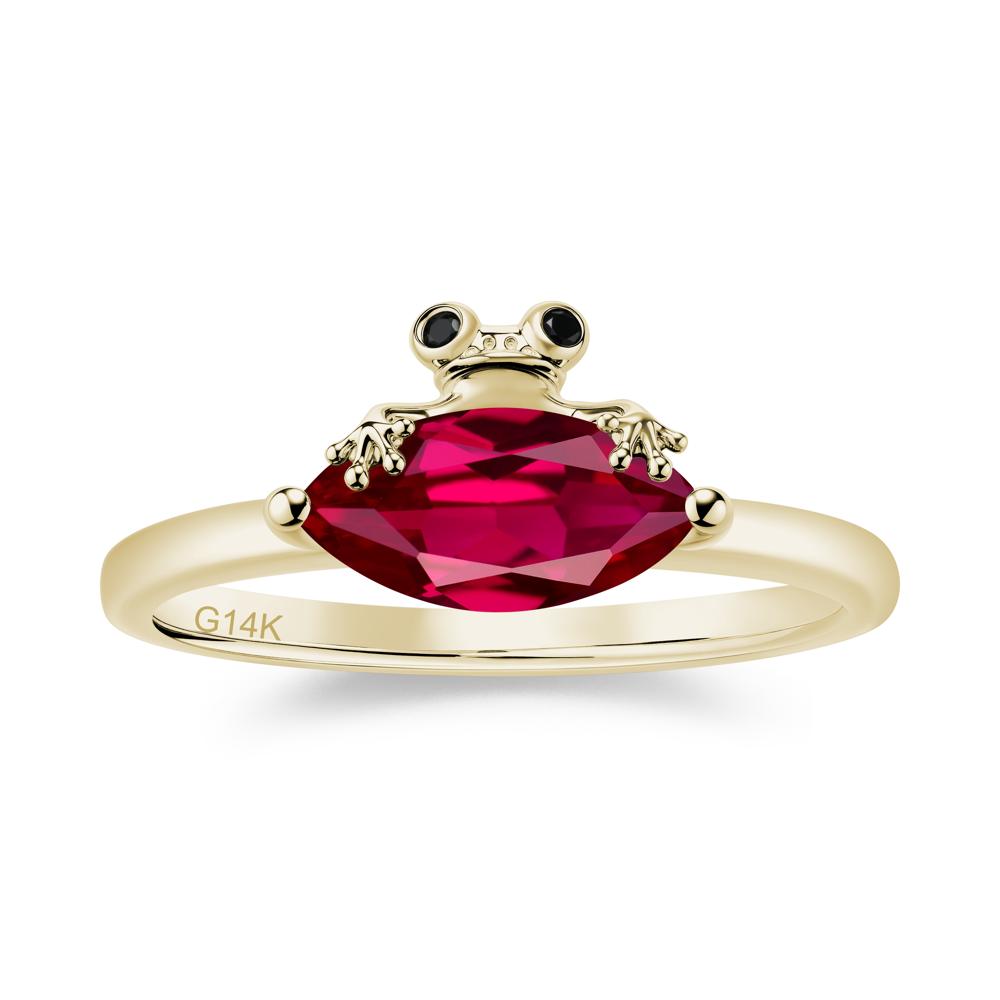 Lucky Frog London Blue Topaz and Black Spinel Ring for Ladies - LUO Jewelry #gemstone_Ruby and Black Spinel