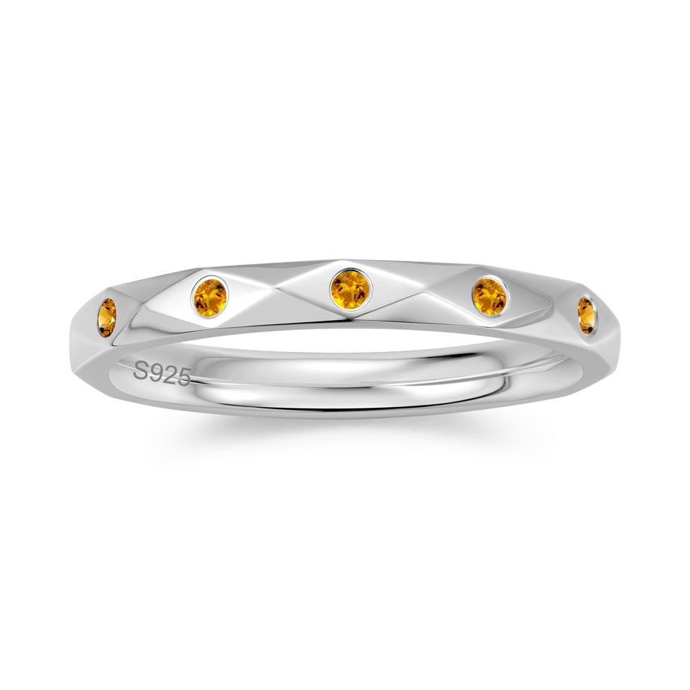 Minimalist Emerald Eternity Wedding Band Ring - LUO Jewelry #gemstone_Citrine