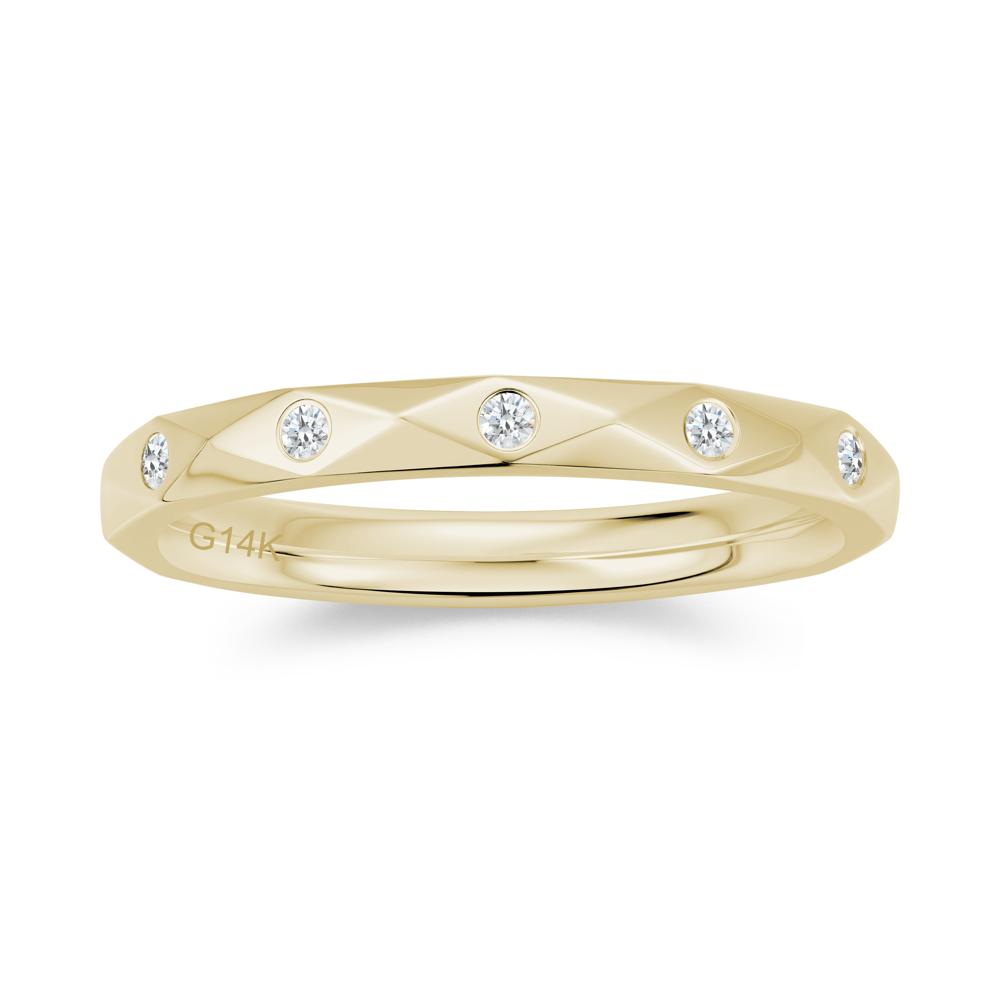 Minimalist Emerald Eternity Wedding Band Ring - LUO Jewelry #gemstone_Diamond