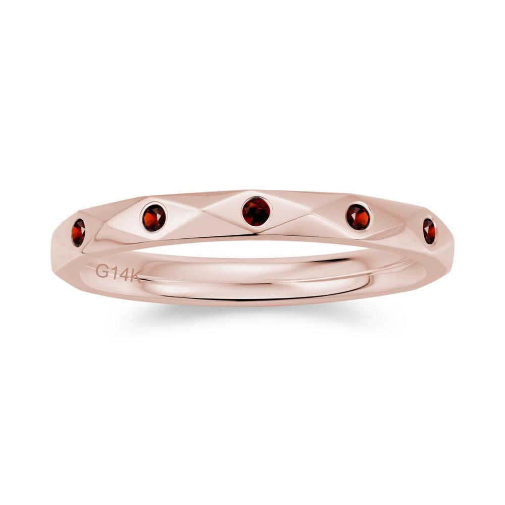 Minimalist Emerald Eternity Wedding Band Ring - LUO Jewelry #gemstone_Garnet