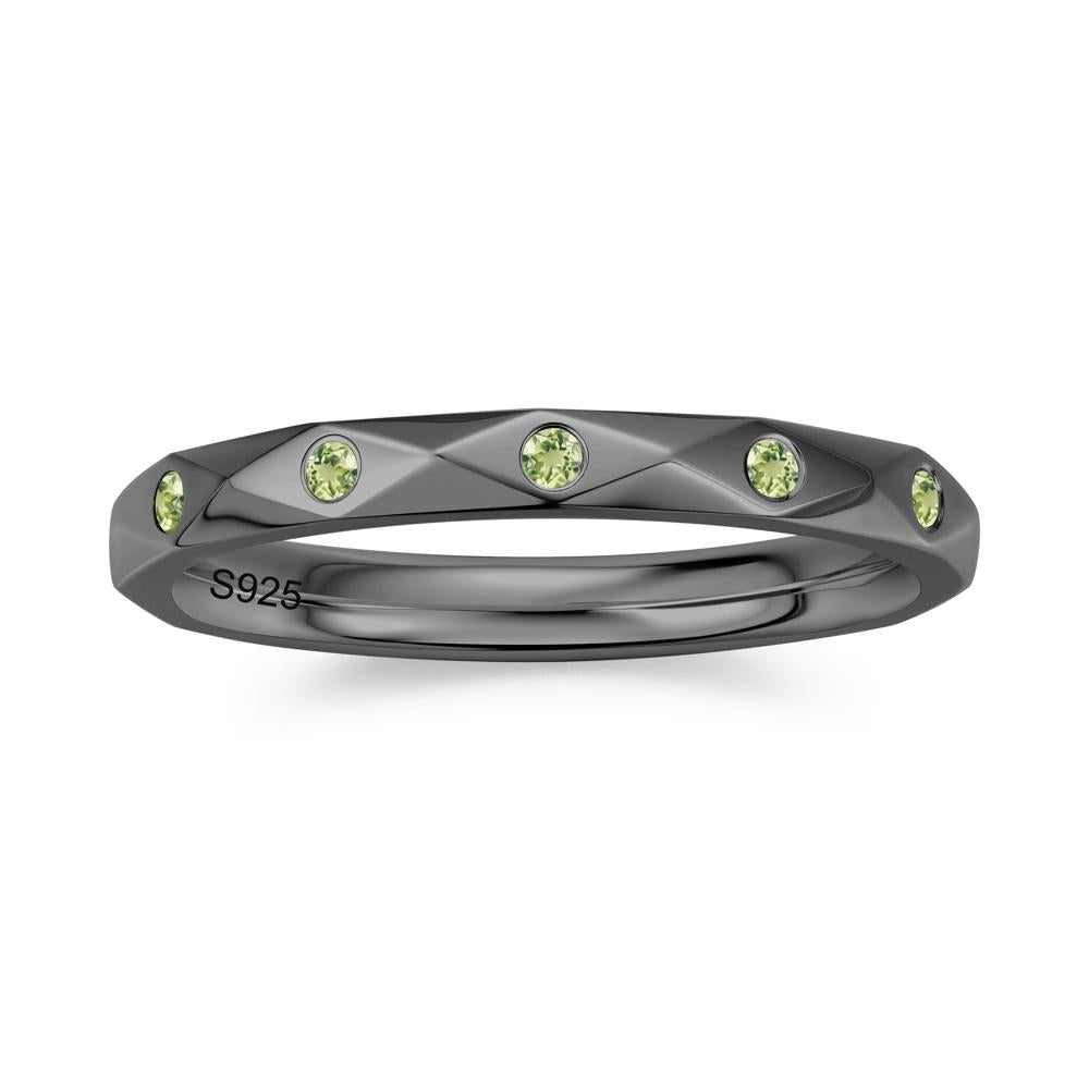 Minimalist Emerald Eternity Wedding Band Ring - LUO Jewelry #gemstone_Peridot