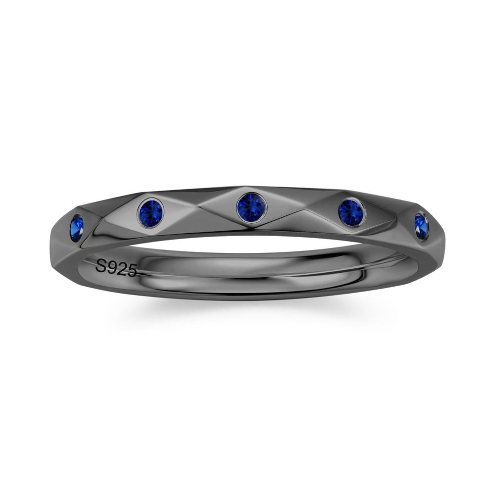 Minimalist Emerald Eternity Wedding Band Ring - LUO Jewelry #gemstone_Sapphire