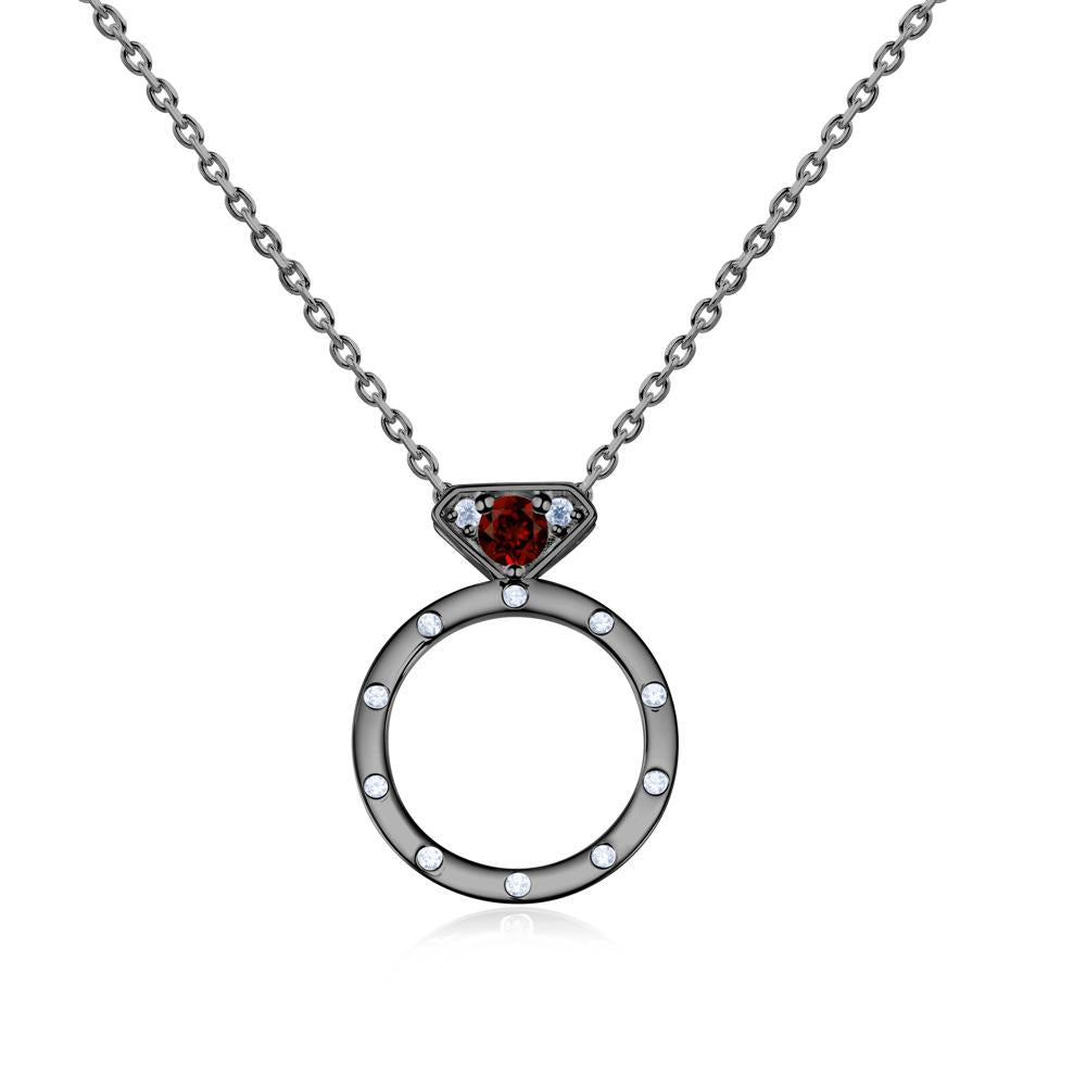 Sapphire Promise Necklace for Her - LUO Jewelry #gemstone_Garnet