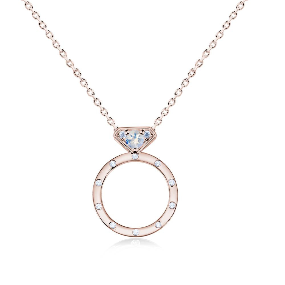 Sapphire Promise Necklace for Her - LUO Jewelry #gemstone_Moonstone