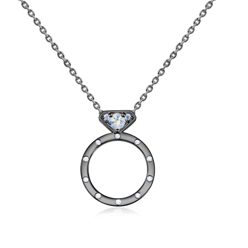 Sapphire Promise Necklace for Her - LUO Jewelry #gemstone_Moonstone