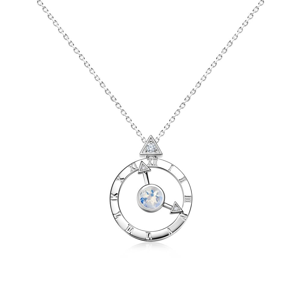 Clock and Compass Amethyst Necklace - LUO Jewelry #gemstone_Moonstone