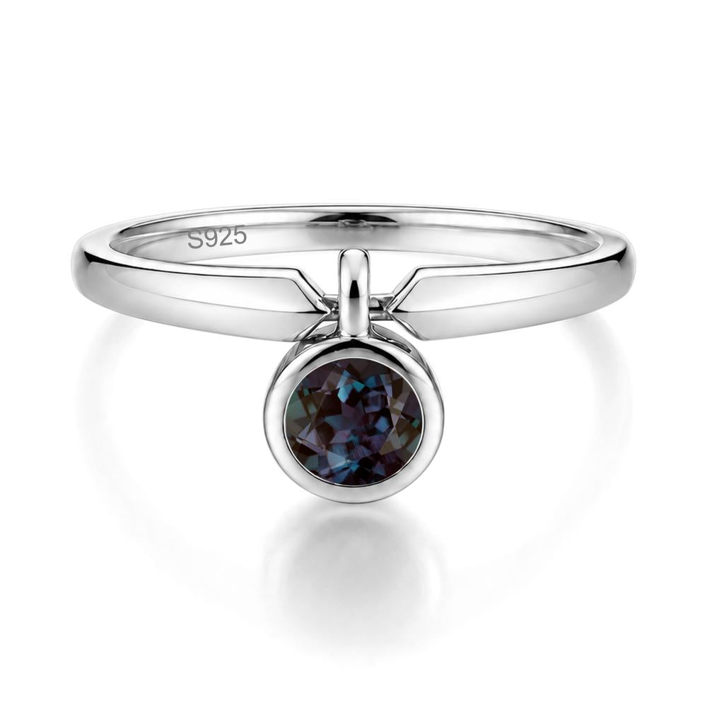 Custom Back Pattern Pink Cubic Zirconia Reversible Ring - LUO Jewelry #gemstone_Alexandrite