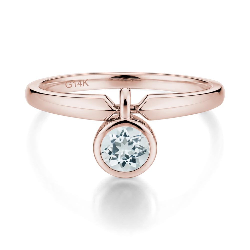 Custom Back Pattern Pink Cubic Zirconia Reversible Ring - LUO Jewelry #gemstone_Aquamarine