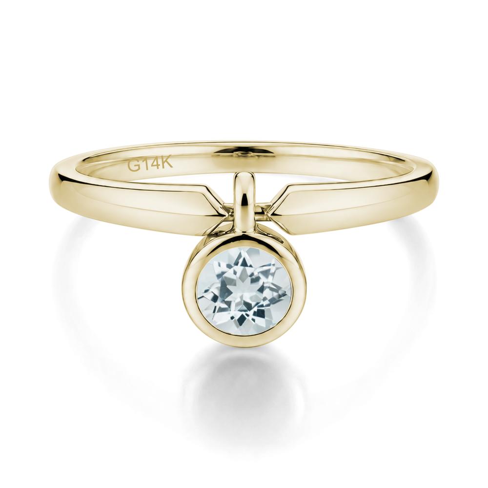 Custom Back Pattern Pink Cubic Zirconia Reversible Ring - LUO Jewelry #gemstone_Aquamarine