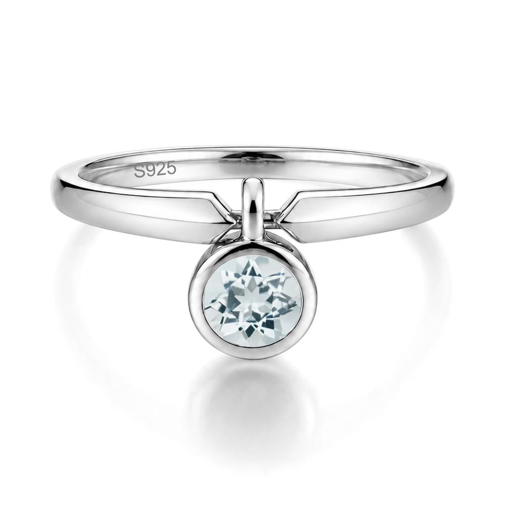 Custom Back Pattern Pink Cubic Zirconia Reversible Ring - LUO Jewelry #gemstone_Aquamarine