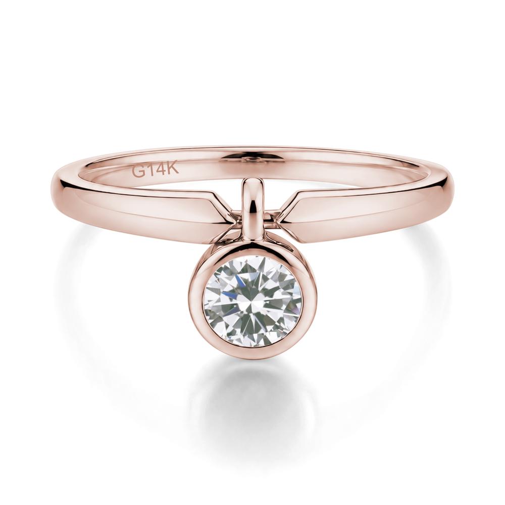 Custom Back Pattern Pink Cubic Zirconia Reversible Ring - LUO Jewelry #gemstone_Cubic Zirconia