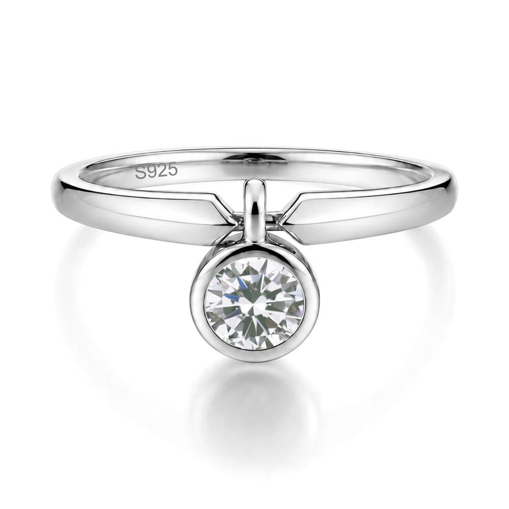 Custom Back Pattern Pink Cubic Zirconia Reversible Ring - LUO Jewelry #gemstone_Cubic Zirconia