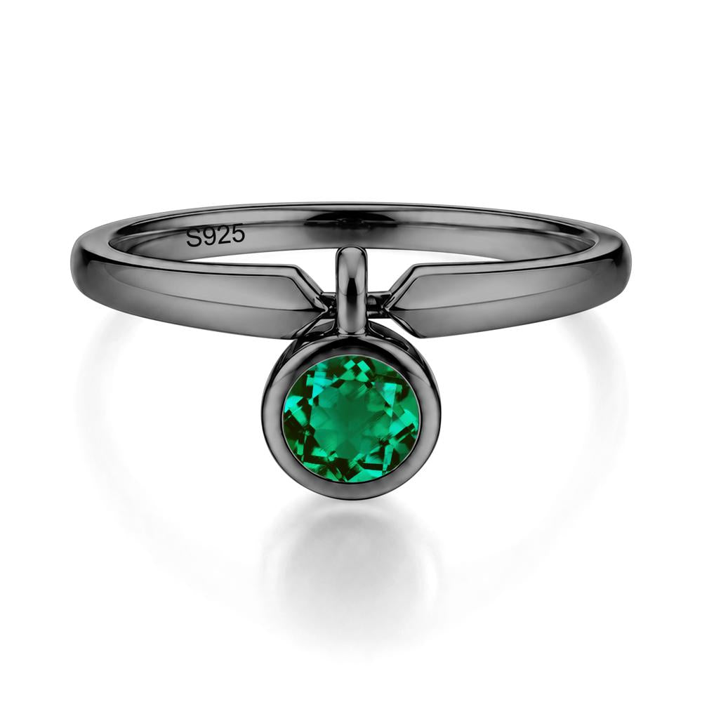 Custom Back Pattern Pink Cubic Zirconia Reversible Ring - LUO Jewelry #gemstone_Emerald