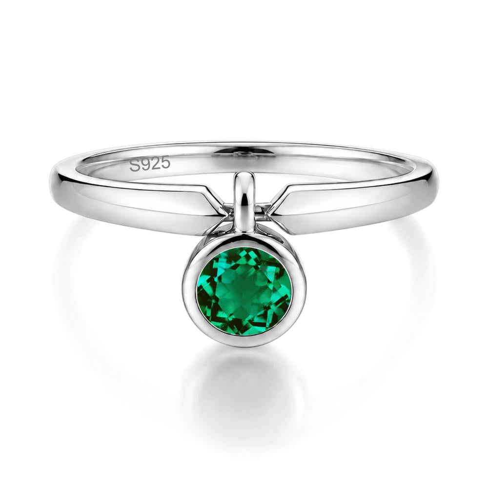 Custom Back Pattern Pink Cubic Zirconia Reversible Ring - LUO Jewelry #gemstone_Emerald