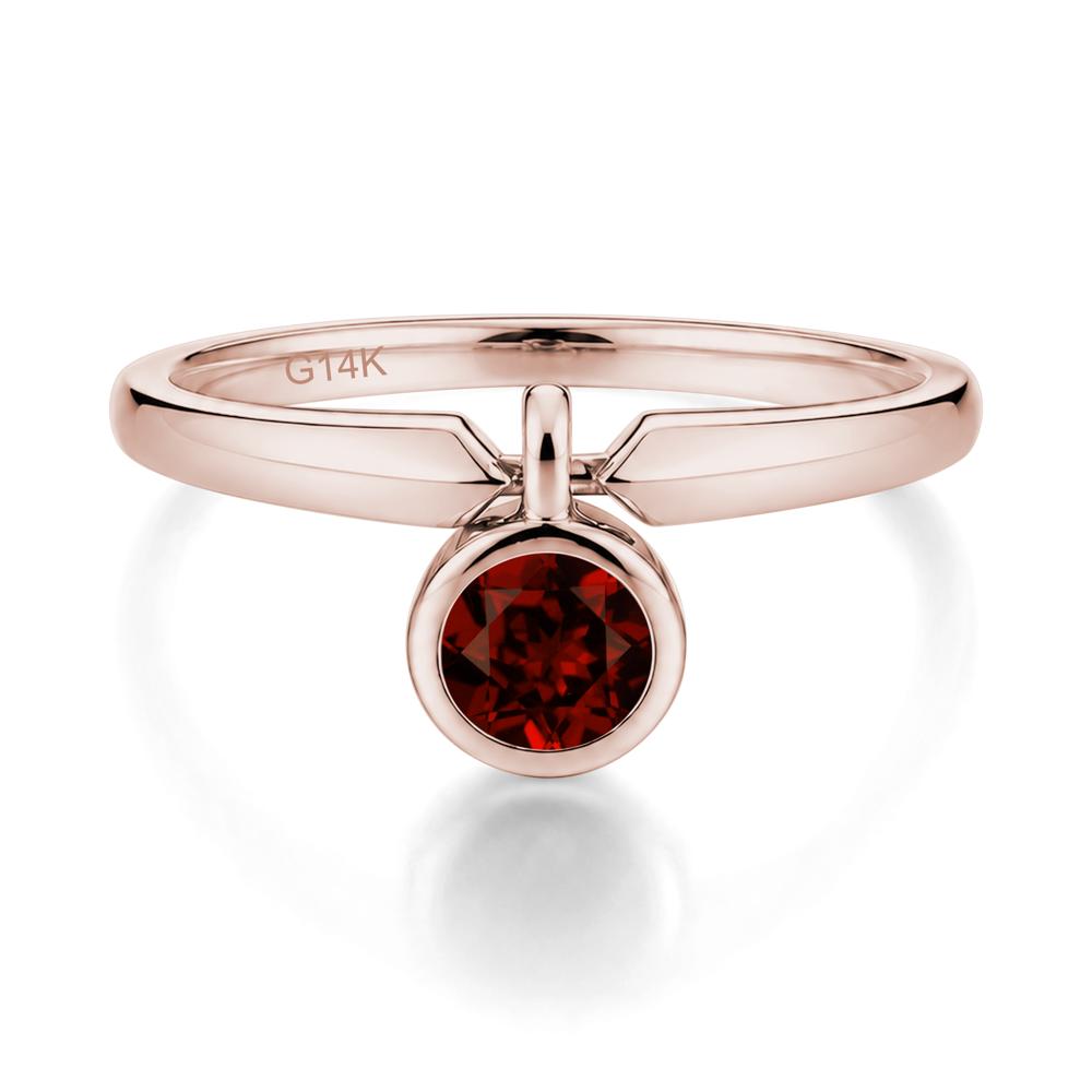 Custom Back Pattern Pink Cubic Zirconia Reversible Ring - LUO Jewelry #gemstone_Garnet