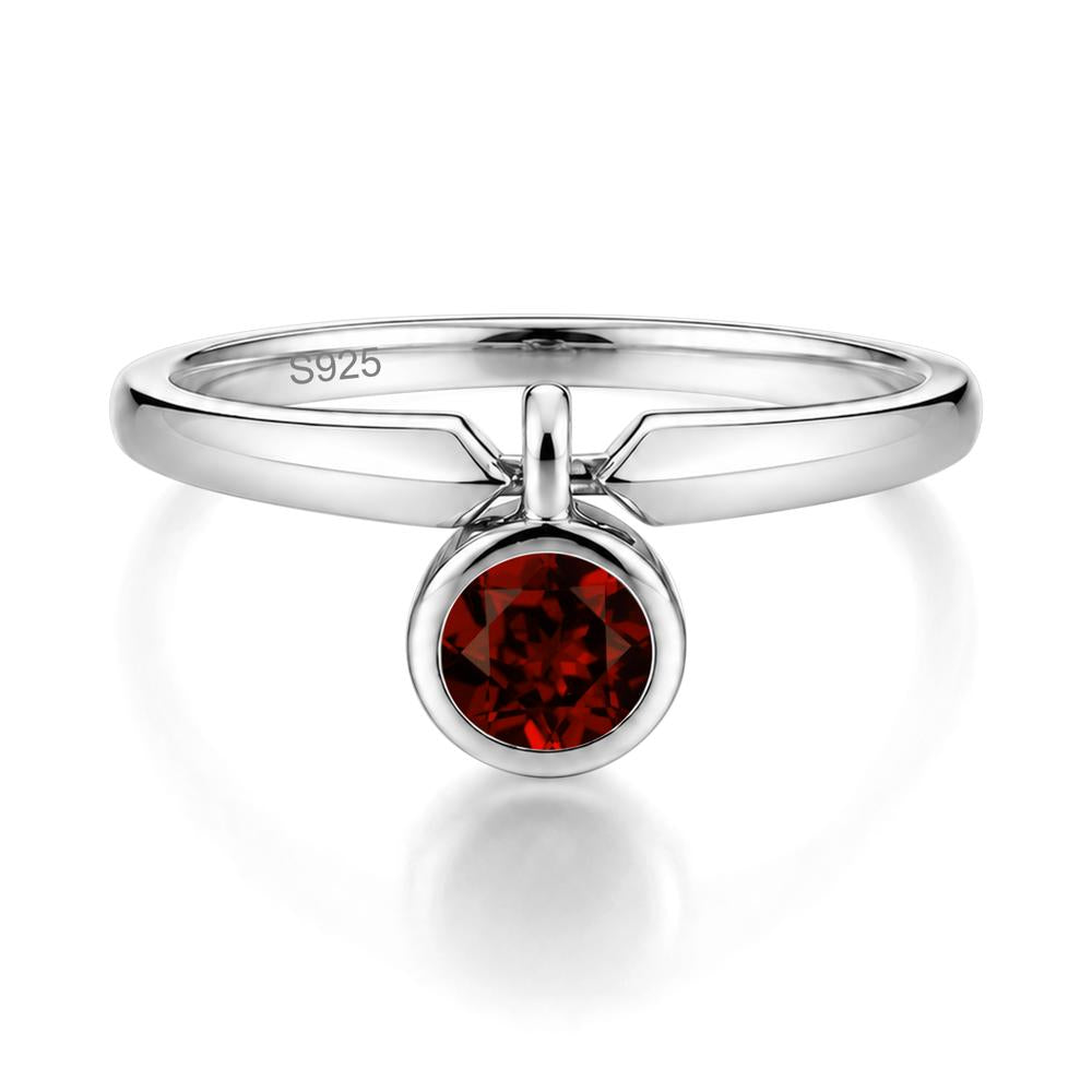 Custom Back Pattern Pink Cubic Zirconia Reversible Ring - LUO Jewelry #gemstone_Garnet