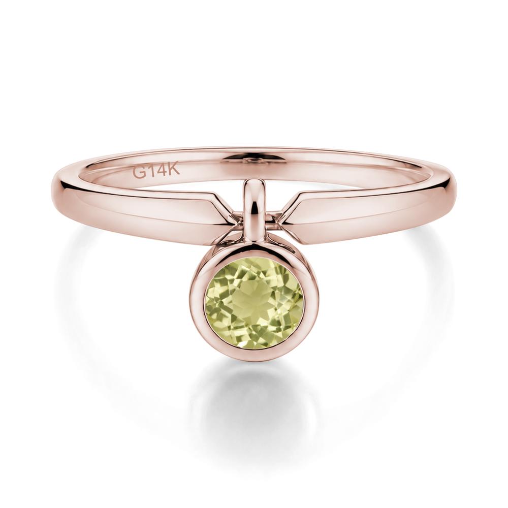 Custom Back Pattern Pink Cubic Zirconia Reversible Ring - LUO Jewelry #gemstone_Lemon Quartz
