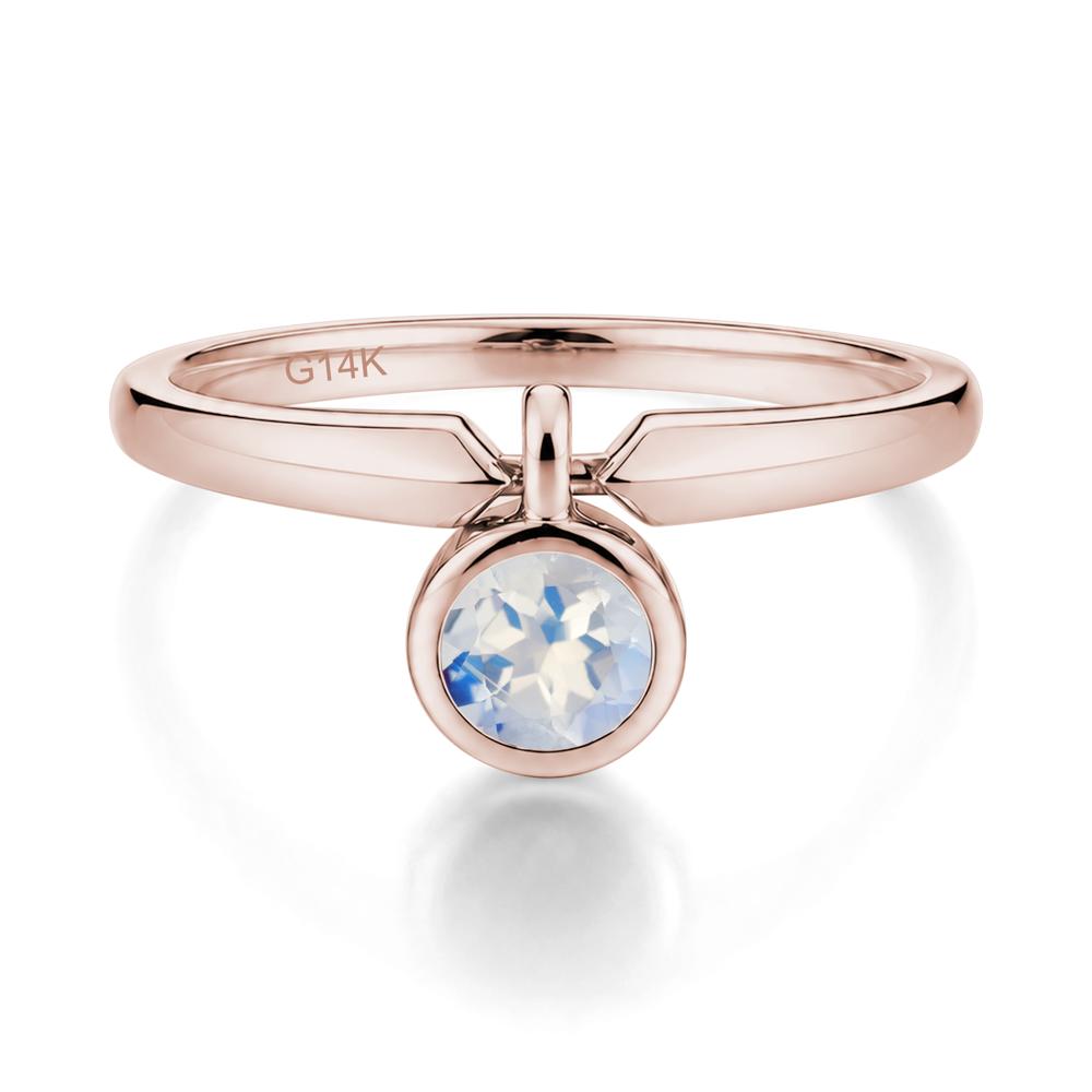 Custom Back Pattern Pink Cubic Zirconia Reversible Ring - LUO Jewelry #gemstone_Moonstone