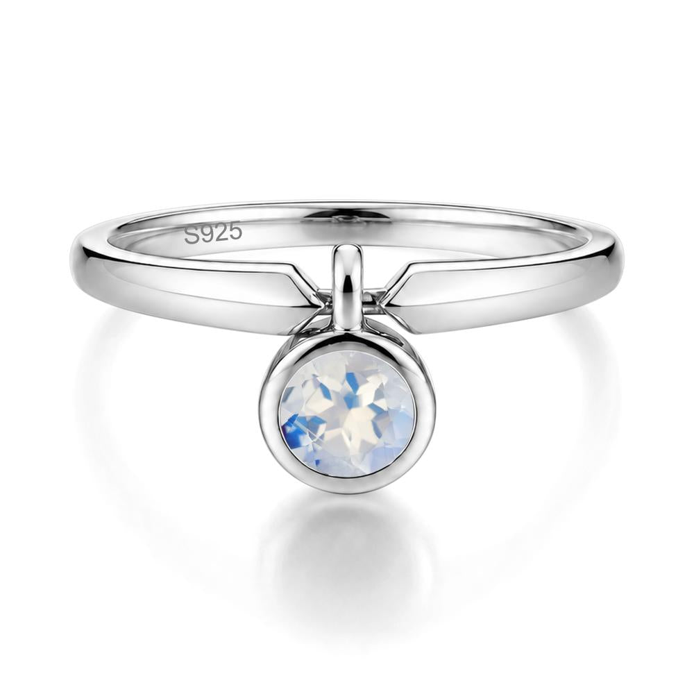 Custom Back Pattern Pink Cubic Zirconia Reversible Ring - LUO Jewelry #gemstone_Moonstone