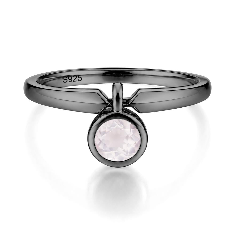 Custom Back Pattern Pink Cubic Zirconia Reversible Ring - LUO Jewelry #gemstone_Rose Quartz