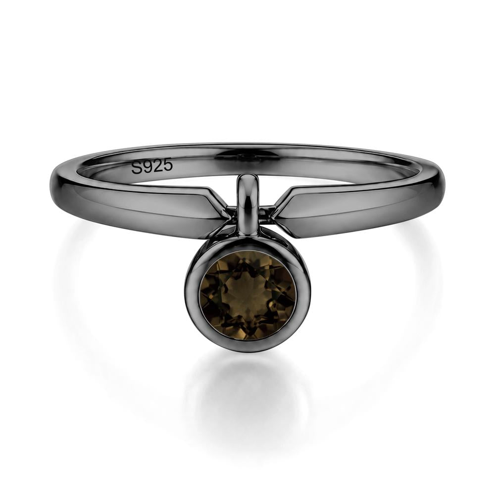 Custom Back Pattern Pink Cubic Zirconia Reversible Ring - LUO Jewelry #gemstone_Smoky Quartz
