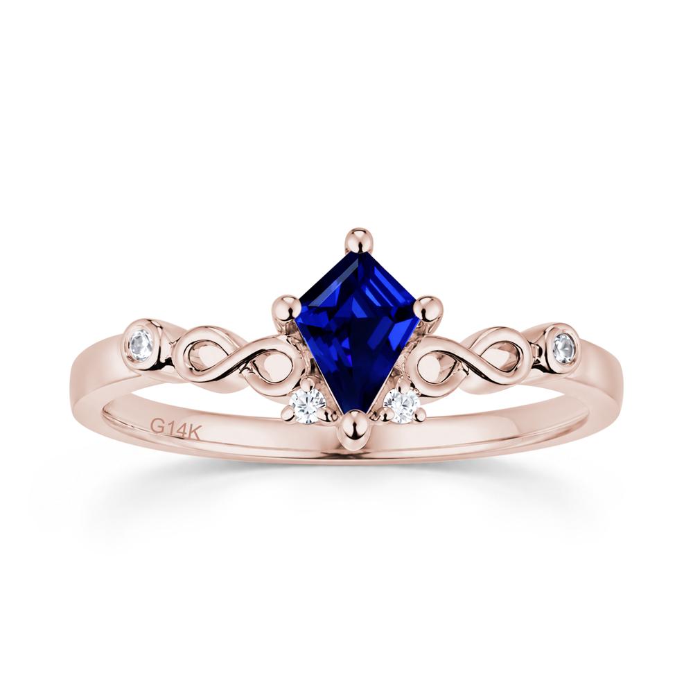 Kite Cut Alexandrite Twisted Infinity Ring - LUO Jewelry #gemstone_Sapphire
