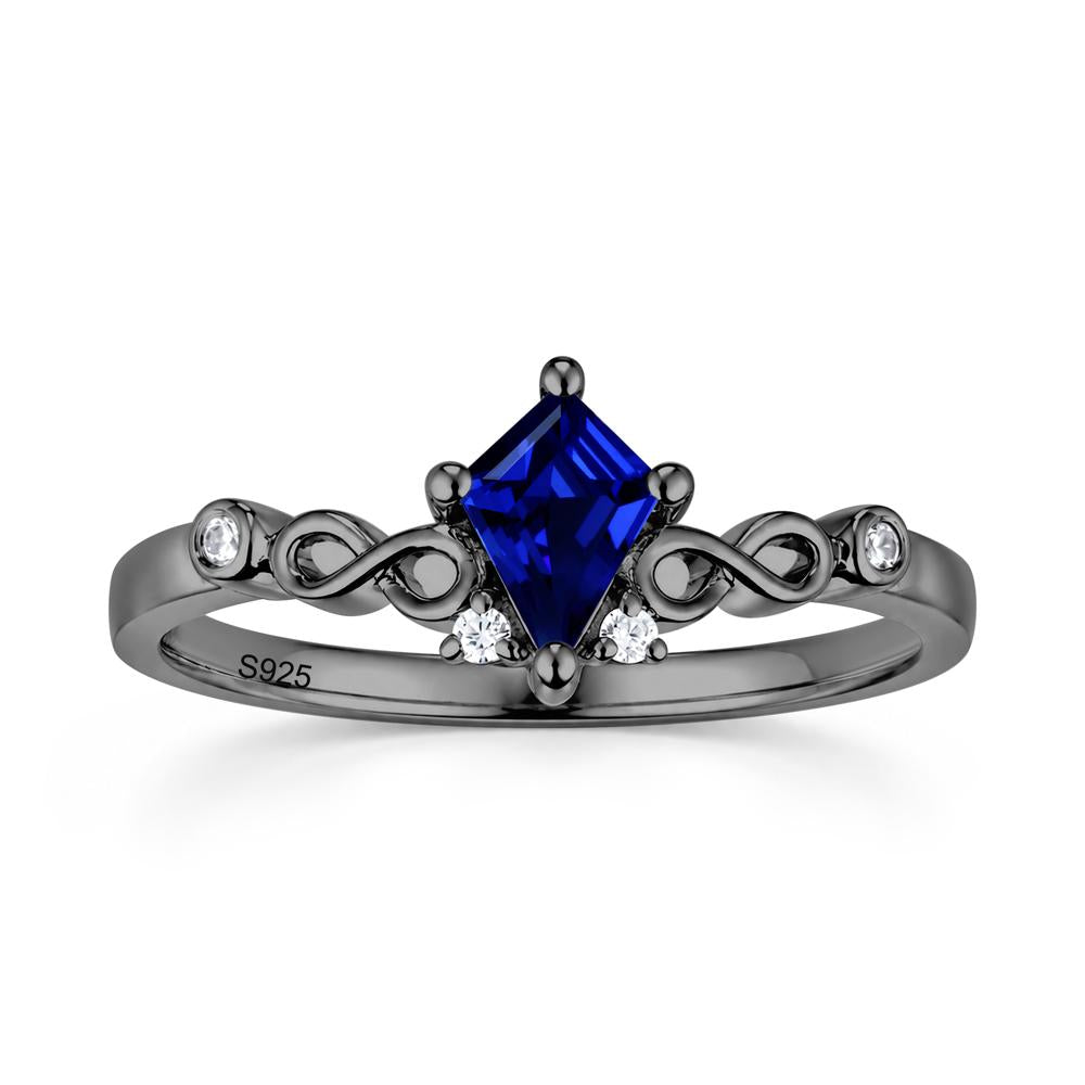 Kite Cut Alexandrite Twisted Infinity Ring - LUO Jewelry #gemstone_Sapphire