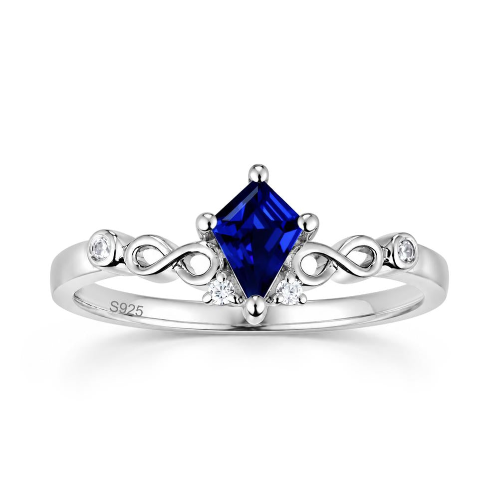 Kite Cut Alexandrite Twisted Infinity Ring - LUO Jewelry #gemstone_Sapphire