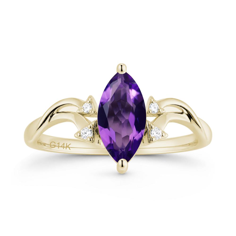 Marquise Cut Alexandrite Arrow Ring - LUO Jewelry #gemstone_Amethyst