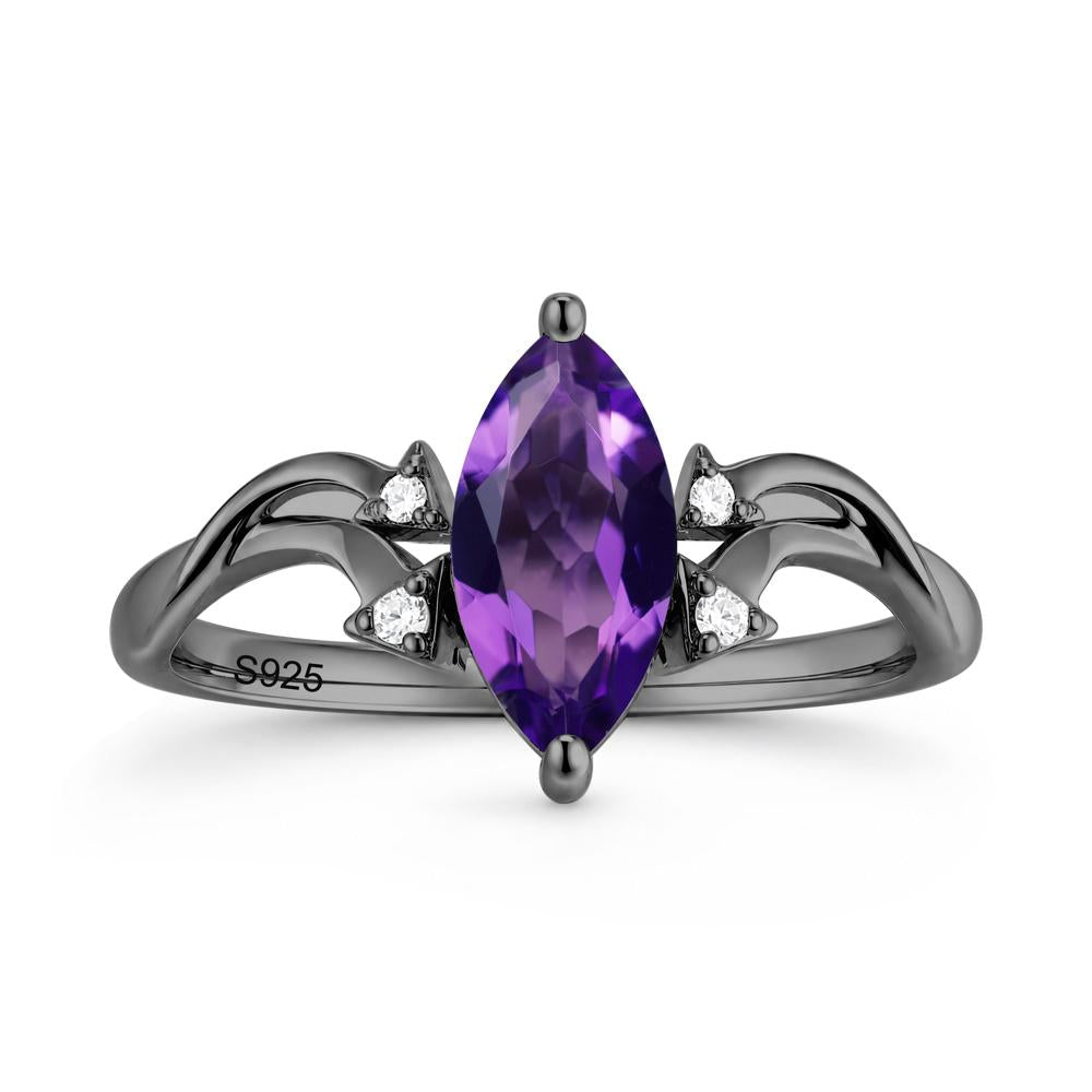 Marquise Cut Alexandrite Arrow Ring - LUO Jewelry #gemstone_Amethyst