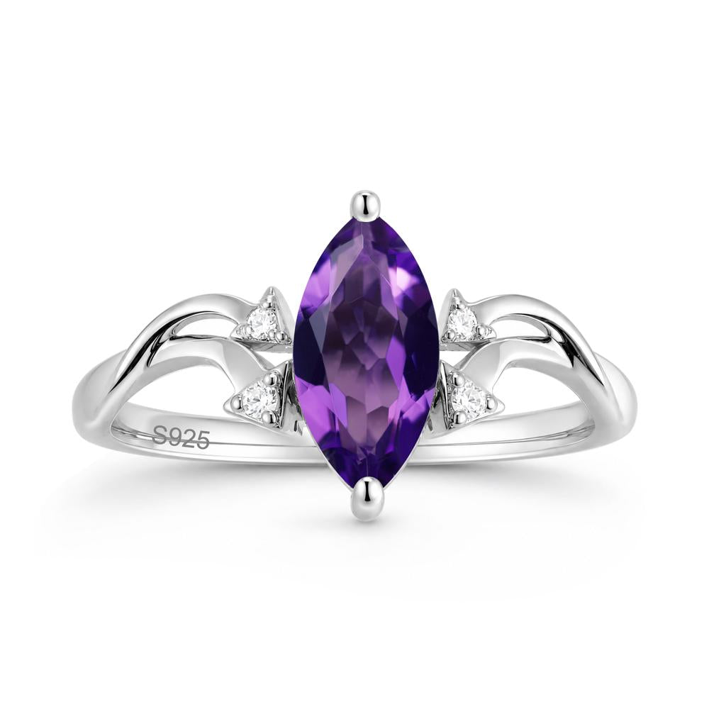 Marquise Cut Alexandrite Arrow Ring - LUO Jewelry #gemstone_Amethyst