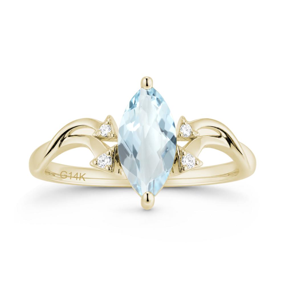 Marquise Cut Alexandrite Arrow Ring - LUO Jewelry #gemstone_Aquamarine