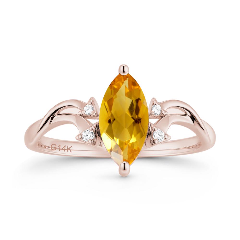 Marquise Cut Alexandrite Arrow Ring - LUO Jewelry #gemstone_Citrine