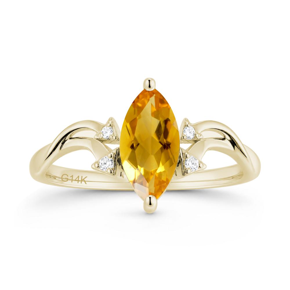 Marquise Cut Alexandrite Arrow Ring - LUO Jewelry #gemstone_Citrine