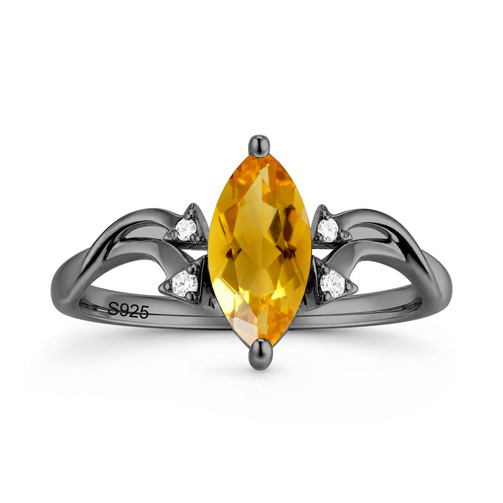 Marquise Cut Alexandrite Arrow Ring - LUO Jewelry #gemstone_Citrine