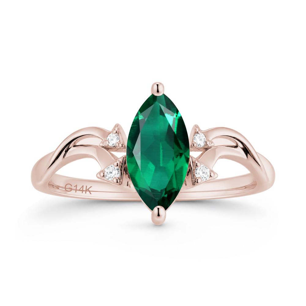 Marquise Cut Alexandrite Arrow Ring - LUO Jewelry #gemstone_Emerald