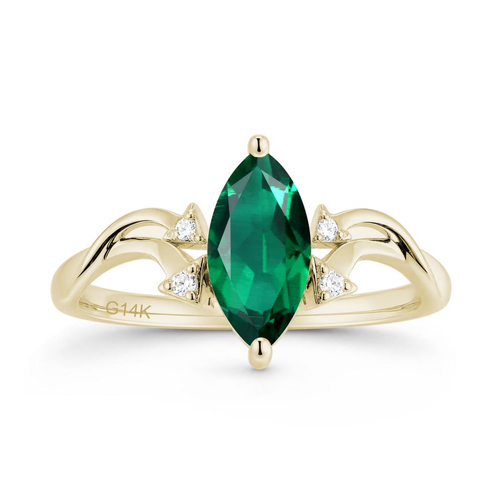 Marquise Cut Alexandrite Arrow Ring - LUO Jewelry #gemstone_Emerald