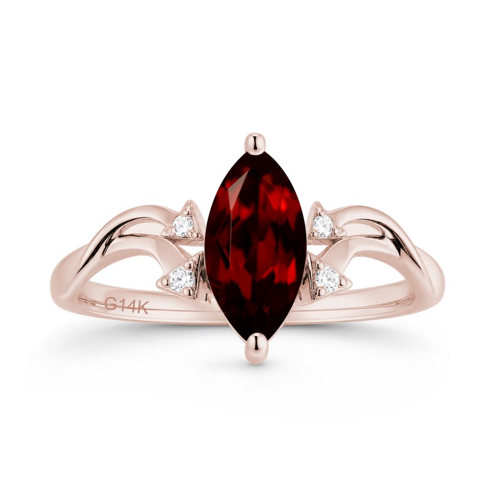 Marquise Cut Alexandrite Arrow Ring - LUO Jewelry #gemstone_Garnet